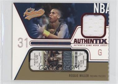 2003-04 Fleer Authentix - Jersey Authentix - Ripped #JA-RM - Reggie Miller