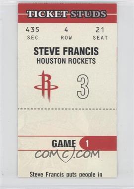 2003-04 Fleer Authentix - Ticket Studs #15 TS - Steve Francis