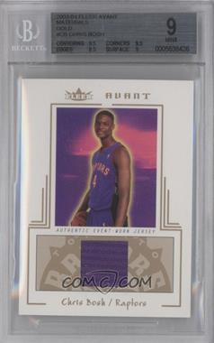 2003-04 Fleer Avant - Materials - Gold #AEW/CB - Chris Bosh /75 [BGS 9 MINT]