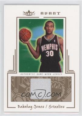 2003-04 Fleer Avant - Materials - Gold #AGW/DJ - Dahntay Jones /75