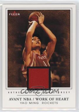 2003-04 Fleer Avant - Work of Heart - Memorabilia #WH/YM - Yao Ming /300