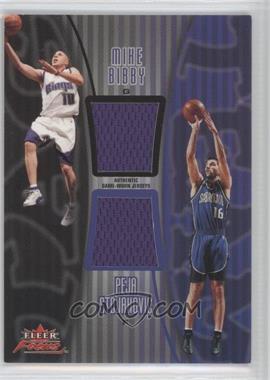 2003-04 Fleer Focus - Tag Team - Jersey #TT-MBPS - Mike Bibby, Peja Stojakovic /250