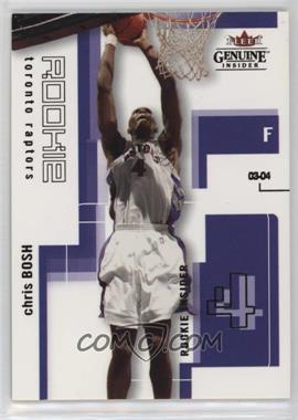 2003-04 Fleer Genuine Insider - [Base] #106 - Chris Bosh /499