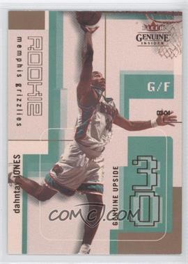 2003-04 Fleer Genuine Insider - [Base] #128 - Dahntay Jones /799