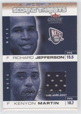 2003-04 Fleer Genuine Insider - Scoring Threats - Jersey #ST-KM - Richard Jefferson, Kenyon Martin