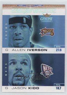 2003-04 Fleer Genuine Insider - Scoring Threats #2 ST - Allen Iverson, Jason Kidd