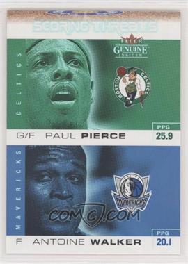 2003-04 Fleer Genuine Insider - Scoring Threats #6 ST - Paul Pierce, Antoine Walker