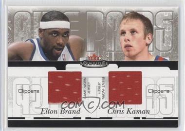 2003-04 Fleer Mystique - Awe Pairs Dual Jerseys - Parallel 250 #AP-EB/CK - Elton Brand, Chris Kaman /250