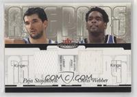 Peja Stojakovic, Chris Webber #/250