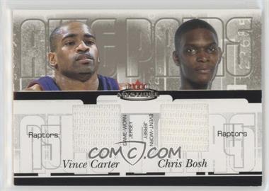 2003-04 Fleer Mystique - Awe Pairs Dual Jerseys - Parallel 250 #AP-VC/CB - Vince Carter, Chris Bosh /250