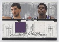 Peja Stojakovic, Chris Webber #/350