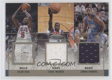 2003-04 Fleer Mystique - Rare Finds Dual Jerseys #RFD-CW/JH - Jalen Rose, Chris Webber, Juwan Howard /250