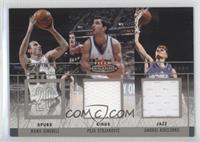 Manu Ginobili, Peja Stojakovic, Andrei Kirilenko #/250