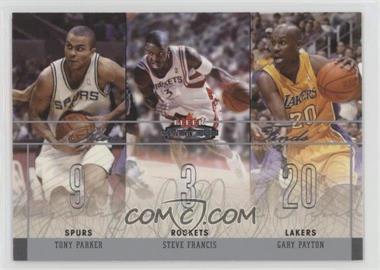 2003-04 Fleer Mystique - Rare Finds #3 RF - Tony Parker, Steve Francis, Gary Payton /500