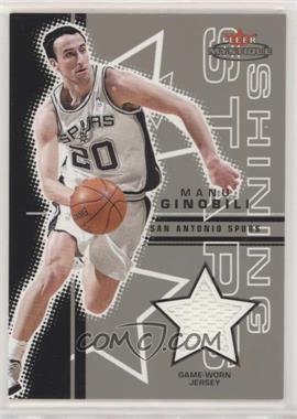 2003-04 Fleer Mystique - Shining Stars Memorabilia - Parallel 250 Jersey #SS-MG - Manu Ginobili /250