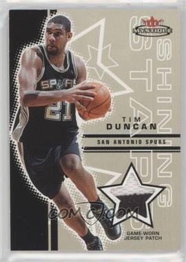 2003-04 Fleer Mystique - Shining Stars Memorabilia - Patch Missing Serial Number #SSP-TD - Tim Duncan