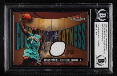 2003-04 Fleer Patchworks - Courting Greatness - Jersey #CG-BD - Baron Davis /350 [BAS BGS Authentic]