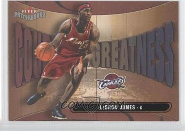 2003-04 Fleer Patchworks - Courting Greatness #23 CG - LeBron James