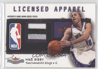 2003-04 Fleer Patchworks - Licensed Apparel - Team Name Patch #LA-MB - Mike Bibby /150