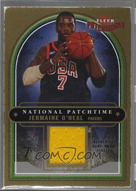 2003-04 Fleer Patchworks - National Patchtime - USA Jersey #NP/JON - Jermaine O'Neal /350 [Noted]