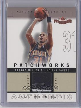 2003-04 Fleer Patchworks - Patchworks - Level 2 Patch #PW-RM - Reggie Miller /100