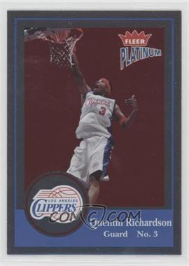 2003-04 Fleer Platinum - [Base] - Platinum #67 - Quentin Richardson /100