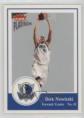 2003-04 Fleer Platinum - [Base] #41 - Dirk Nowitzki