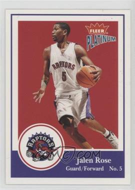 2003-04 Fleer Platinum - [Base] #44 - Jalen Rose [Noted]