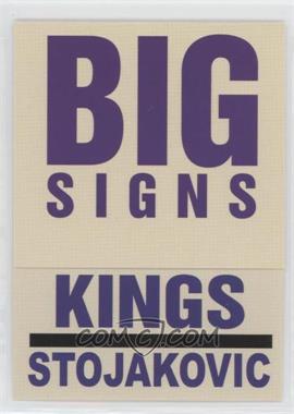 2003-04 Fleer Platinum - Big Signs #13 BS - Peja Stojakovic