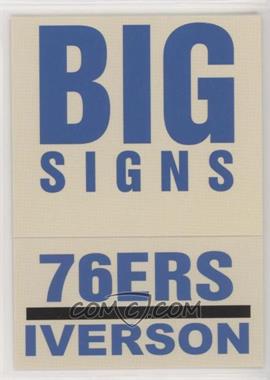 2003-04 Fleer Platinum - Big Signs #2 BS - Allen Iverson