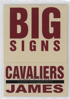 2003-04 Fleer Platinum - Big Signs #7 BS - LeBron James