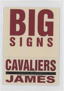 2003-04 Fleer Platinum - Big Signs #7 BS - LeBron James