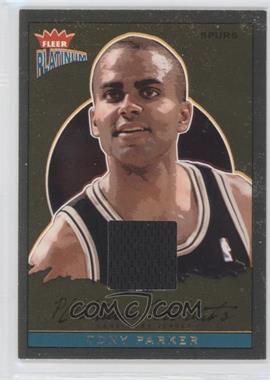 2003-04 Fleer Platinum - Platinum Portraits - Memorabilia #PP/TP - Tony Parker