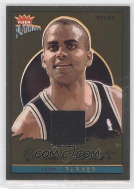 2003-04 Fleer Platinum - Platinum Portraits - Memorabilia #PP/TP - Tony Parker