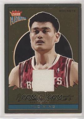 2003-04 Fleer Platinum - Platinum Portraits - Memorabilia #PP/YM - Yao Ming