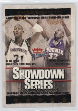 2003-04 Fleer Platinum - Showdown Series #9 SS - Kevin Garnett, Amare Stoudemire