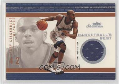 2003-04 Fleer Showcase - Basketball's Best - Memorabilia #BB-JS - Jerry Stackhouse [Noted]