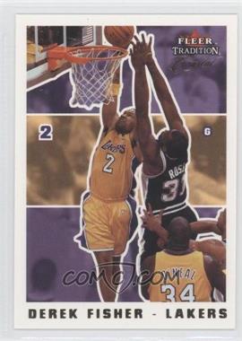 2003-04 Fleer Tradition - [Base] - Crystal #196 - Derek Fisher /175