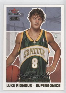 2003-04 Fleer Tradition - [Base] - Draft Day Rookie #274 - Luke Ridnour /375