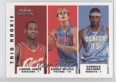 2003-04 Fleer Tradition - [Base] #291 - LeBron James, Darko Milicic, Carmelo Anthony
