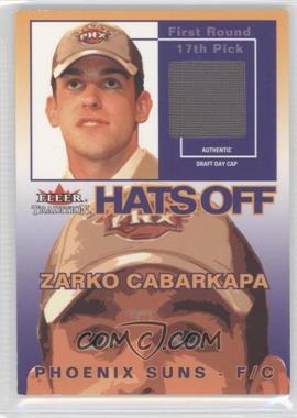 2003-04 Fleer Tradition - Hats Off #RHO-ZC - Zarko Cabarkapa /180