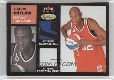 2003-04 Fleer Tradition - Throwback Threads - Dual Jersey #TTD-TO - Travis Outlaw /150