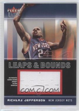 2003-04 Fleer Ultra - Leaps & Bounds - Ultra Swatch #LBU-RJ - Richard Jefferson /24