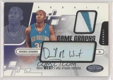 2003-04 Hoops Hot Prospects - [Base] #103 - Game Graphs - David West /400