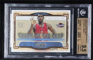 2003-04 Hoops Hot Prospects - Cream Of The Crop #1 COC - LeBron James [BGS 9.5 GEM MINT]