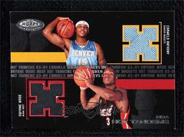 2003-04 Hoops Hot Prospects - Hot Tandems #CA-DW - Carmelo Anthony, Dwyane Wade /100