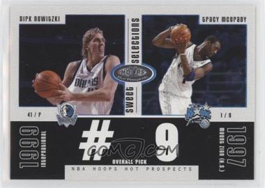 2003-04 Hoops Hot Prospects - Sweet Selections #10 SS - Dirk Nowitzki, Tracy McGrady