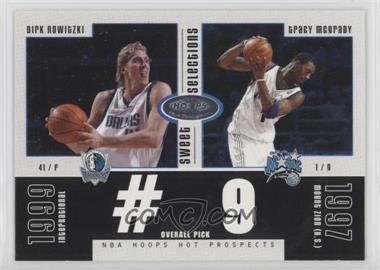 2003-04 Hoops Hot Prospects - Sweet Selections #10 SS - Dirk Nowitzki, Tracy McGrady