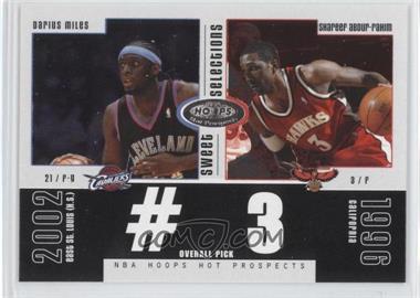 2003-04 Hoops Hot Prospects - Sweet Selections #9 SS - Shareef Abdur-Rahim, Darius Miles