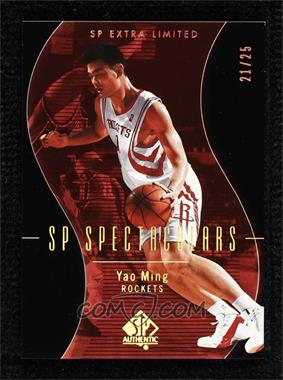 2003-04 SP Authentic - [Base] - Extra Limited #100 - SP Spectaculars - Yao Ming /25